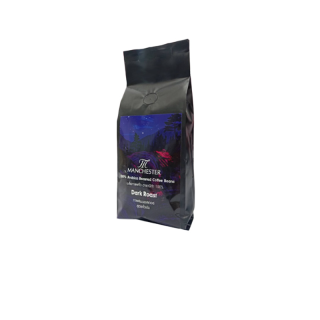 [FS ใช้โค้ด 2 ต่อเหลือ 68฿] MANCHESTER coffee เมล็ดกาแฟคั่ว อาราบิก้า ออร์แกนิค100% - Dark Roast คั่วเข้ม (1 ถุง 250g)