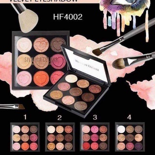 HF4002 Sivanna Colors Velvet Eyeshadow 8g  ซีเวนน่า พาเลทอายแชโดว์ เนื้อครีม ประกายซิมเมอร์