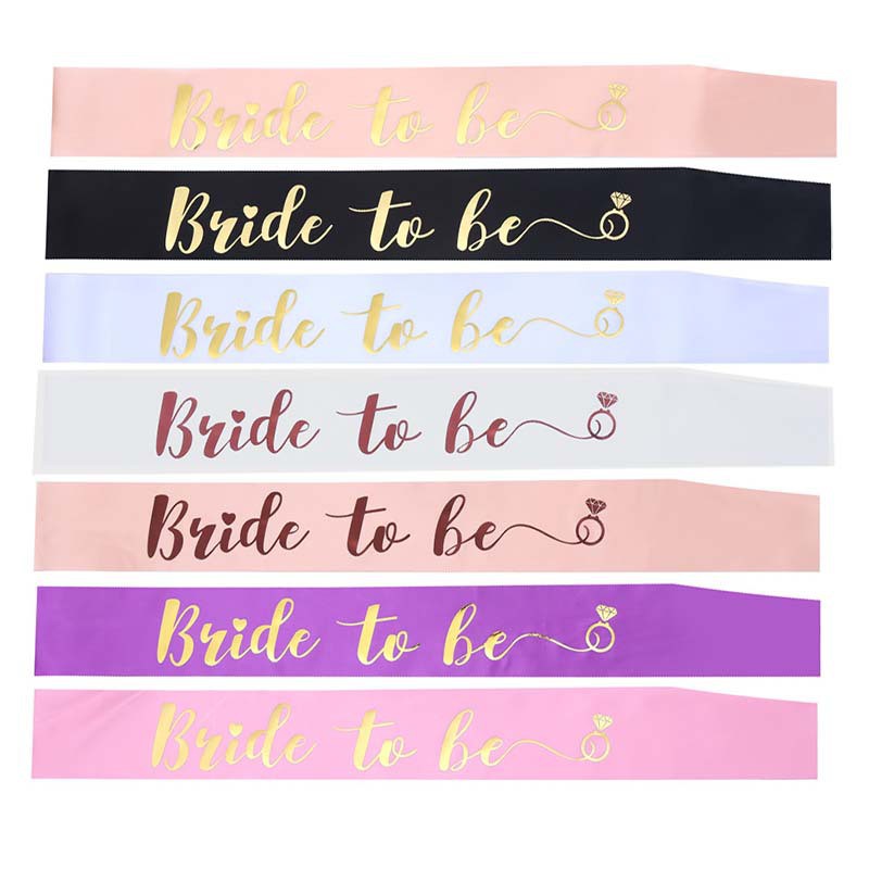 พร้อมส่ง สายสะพายเจ้าสาว เพื่อนเจ้าสาว Hen night party หรือ pre-wedding