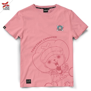 Dextreme เสื้อยืดวันพีซ (DOP-1516) One Piece ลาย ช็อปเปอร์ Chopper มี สีชมพู และ สีฟ้า