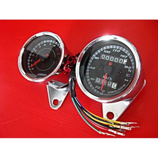 YAMAHA CHAPPY LB50 LB80 SPEEDOMETER &amp; TACHOMETER SET ***ACCESSORY*** // เรือนไมล์ CHAPPY / CHIPPY