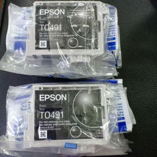 Epson T0491 สีดำ ใช้กับเครื่องพริ้นยี่เอปสัน สินค้าของแท้ แน่นอน(NOBOX)