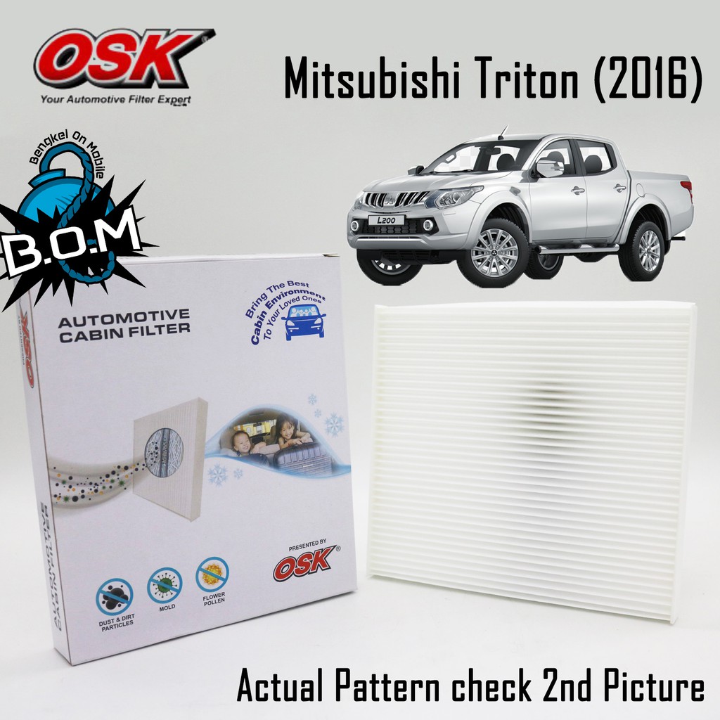 กรองแอร์ OSK กรองแอร์ กรองแอร์ Mitsubishi Triton Mivec (2016-2020)