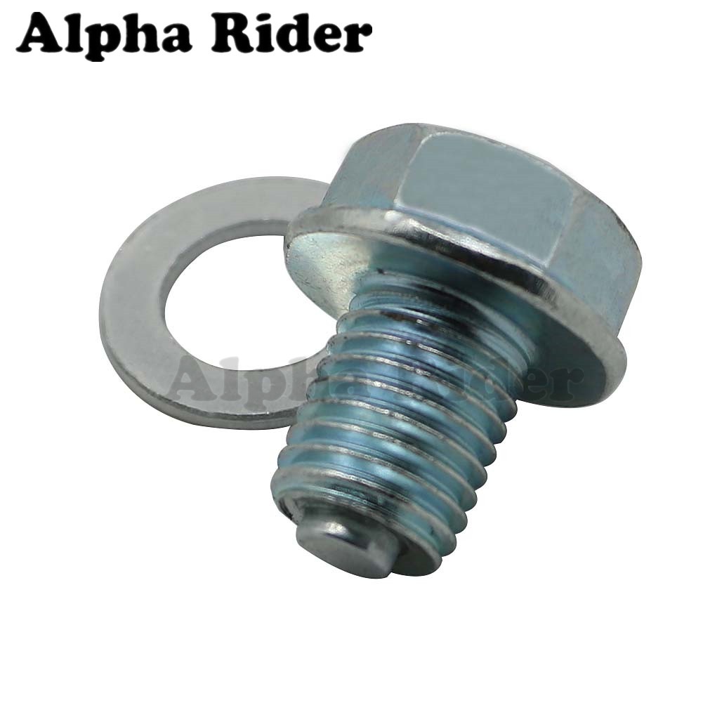 M12*1.5*13mm 92800-12000 Engine Crankcase Magnetic Oil Drain Plug Bolt Replaces For Honda ATC ATV Di