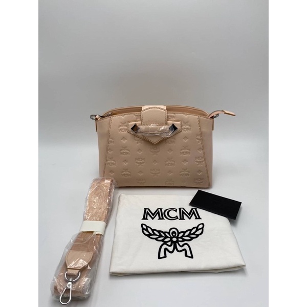 สด-ผ่อน📌แท้💯 MCM Essential Crossbody Bag in Monogram Leather