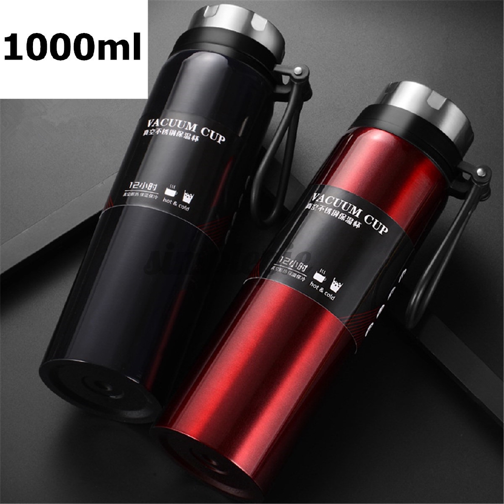 1000ml Stainless Steel Vacuum Cup Thermos Travel Mug Vacuum Flask ...