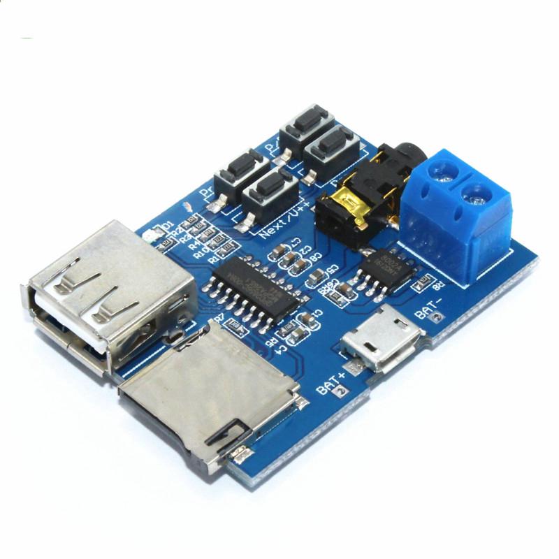 TF Card U Disk MP 3 Format Decoder Board Amplifier Audio Player Module