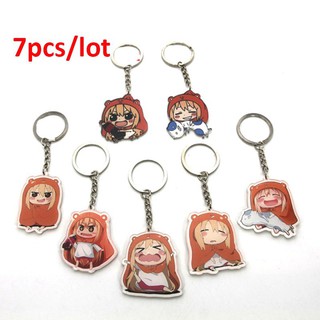 จี้พวงกุญแจรูป fiugres himouto umaru - chan doma uma ujos 7 ชิ้น/เซ็ท