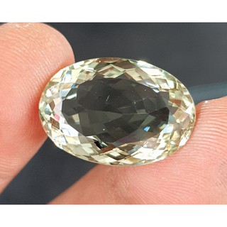 พลอย กรีน อเมทิส 16.11 ct. ขนาด 14.2x21.0x8.3 mm. พลอยดิบธรรมชาติ ความสะอาดVVS  AFRICA