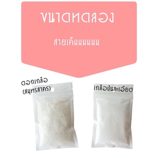 ขนาดทดลอง เกลือป่นละเอียด,ดอกเกลือ(สมุทรสาคร) 12 บาท