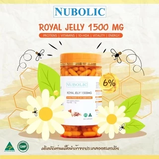 【ขายดี】NUBOLIC Royal Jelly 1500 mg นมผึ้งเข้มข้น 365 Capsules