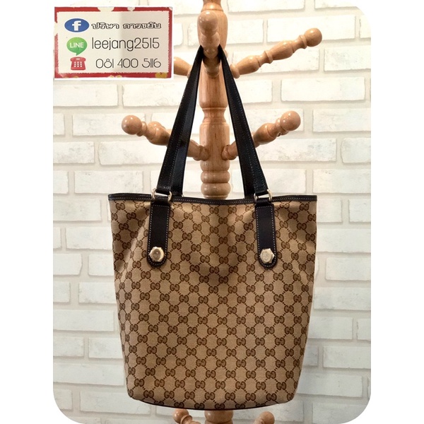 Gucci tote bag vintage แท้💯%มือ2รุ่นหายาก