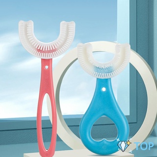 แปรงสีฟันรูปตัวยูสำหรับเด็ก การ์ตูนน่ารัก ซิลิกาเจล Childrens toothbrush