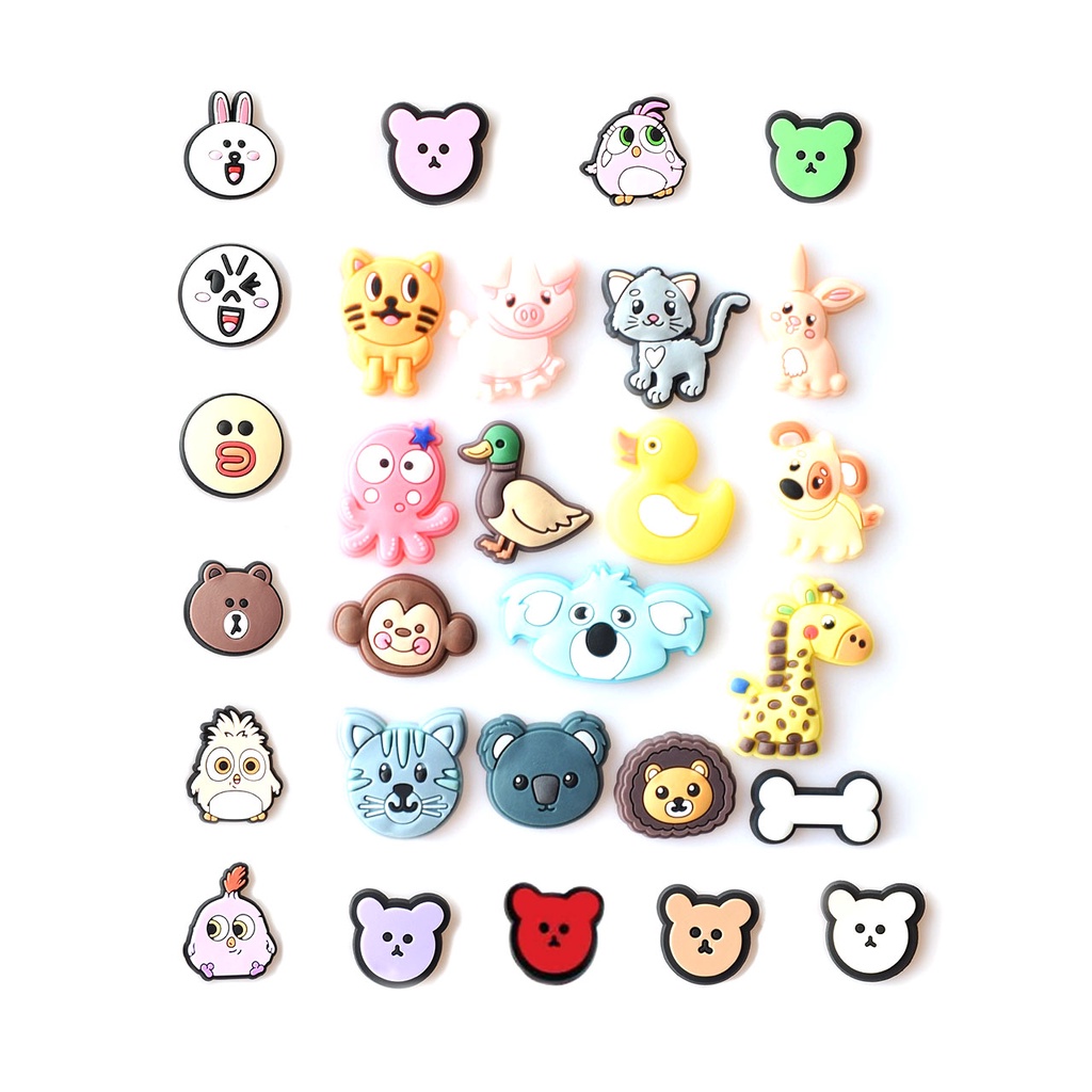 กระดุม รูปรองเท้า Croc Jibz Pins สีสันสดใส DIY