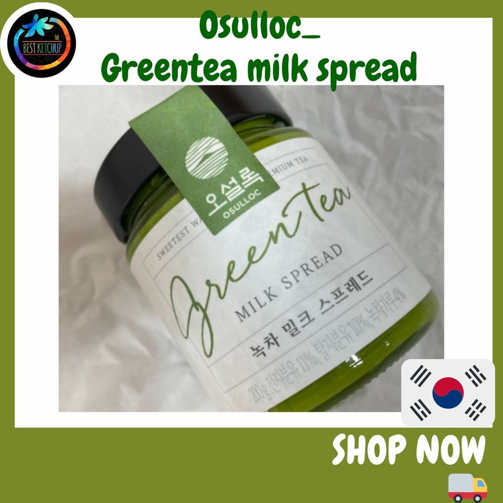 [OSULLOC] JEJU Green tea milk spread/matcha/ 200g/ green tea latte