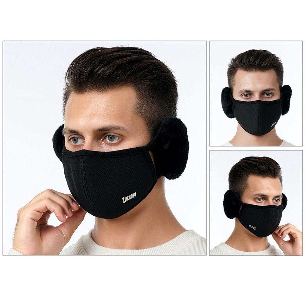 แถวครอบปากผู้หญิงฤดูหนาวที่ปิดหูกันหนาวที่อบอุ่น - รูปที่ 3