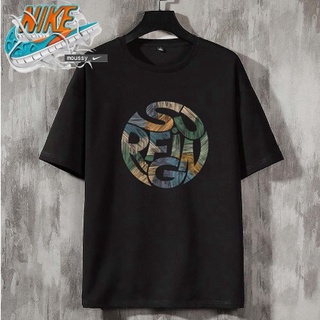 เสื้อยืด NIke โอเวอร์ไซส์สตรีทแวร์เสื้อยืด Urban Fashion อินเทรนด์ unisex เสื้อยืดสีดําขนาดใหญ่ IOY