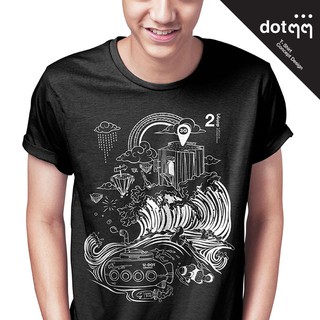 dotdotdot เสื้อยืด Concept Design ลาย Panorama (Black)สามารถปรับแต่งได้