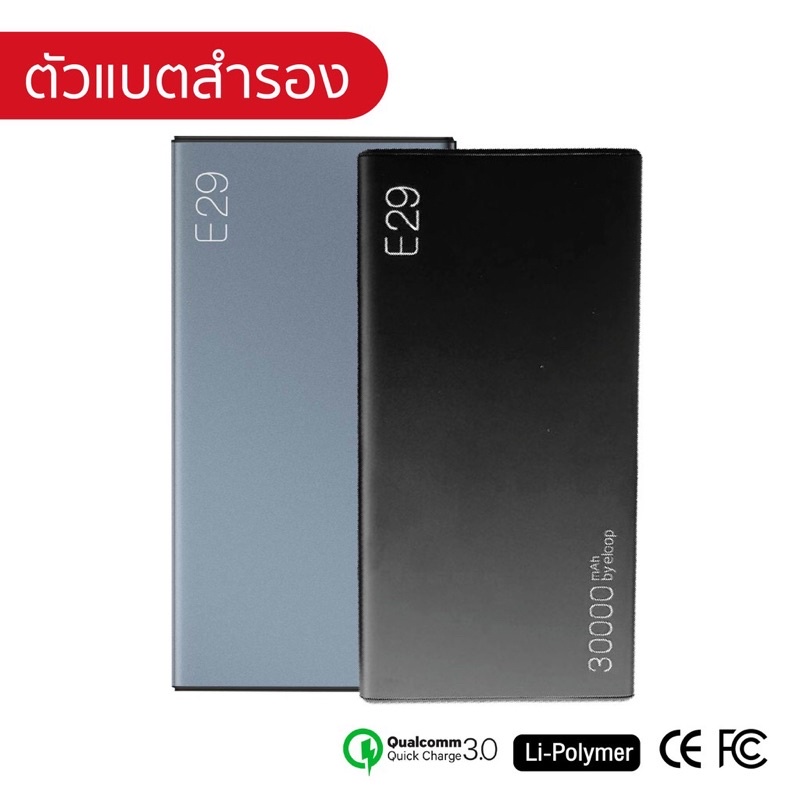 Eloop E29แบตสำรอง 30000mAh PowerBank รองรับ PD QC 3.0 ชาร์จไว