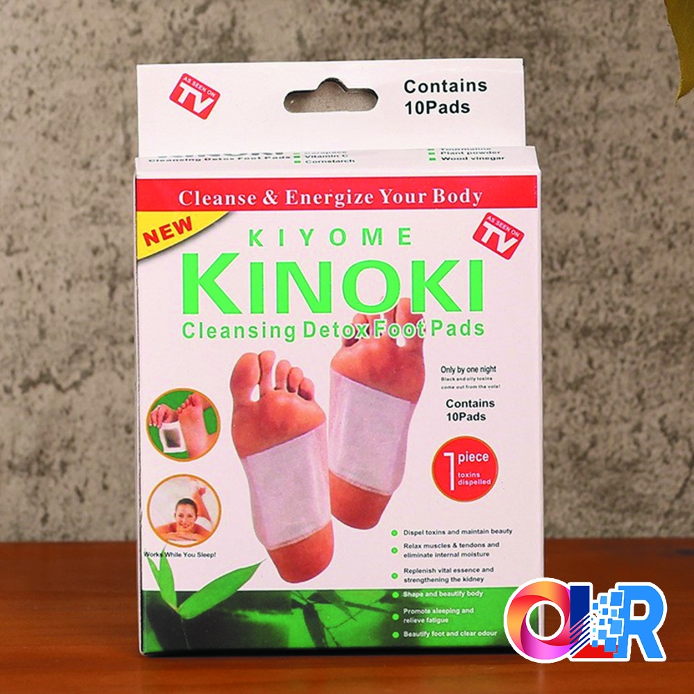 KINOKI คิโนกิ ของแท้ แผ่นแปะเท้าดูดสารพิษ  แผ่นแปะเท้า ดีท็อก เพื่อสุขภาพ (กล่องละ 15บาท)