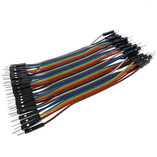 Dupont Line 10CM 40Pin สายจัมเปอร์ชายถึงชายสาย Dupont สำหรับ Arduino DIY