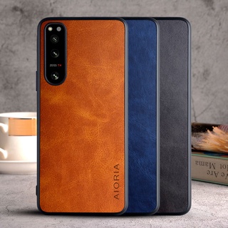 เคสหนัง TPU สไตล์วินเทจ สําหรับ Sony xperia 5 iv