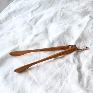 CHABATREE - HORSETAIL TONGS 10" TEAK (ST291) ที่คีบไม้สัก