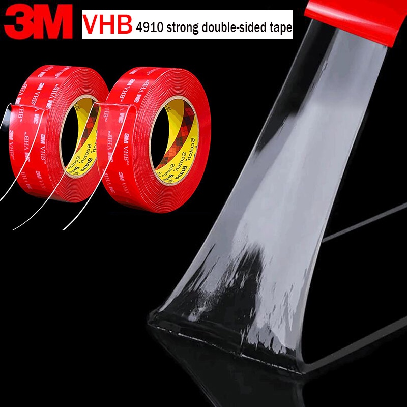 3m VHB 4910 เทปกาวอะคริลิคใส สองด้าน อุณหภูมิสูง หนา 1.0 มม. สําหรับตกแต่งบ้าน สํานักงาน รถยนต์