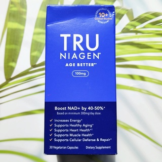 32% Sale!!! (Tru Niagen®) Age Better Boost NAD+ by 40-50 % 100 mg 30 Vegetarian Capsules อาหารเสริม ต้านความ ชรา NAD