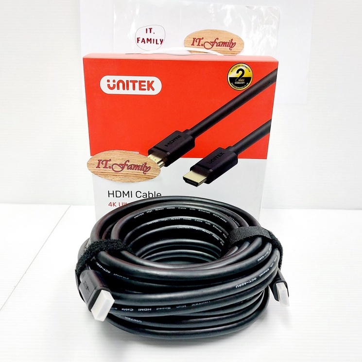 สายสัญญาณภาพ HDMI Ver 1.4 ( 4K UHD และ 3D) ยาว 10 เมตร (Y-C142M) UNITEK (ออกใบกำกับภาษีได้)