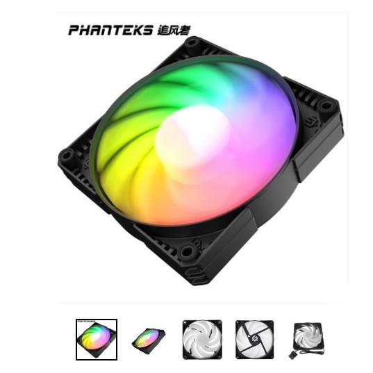 พัดลม RGB PHANTEKS METALLICGEAR FAN12CM 4Pin Molex