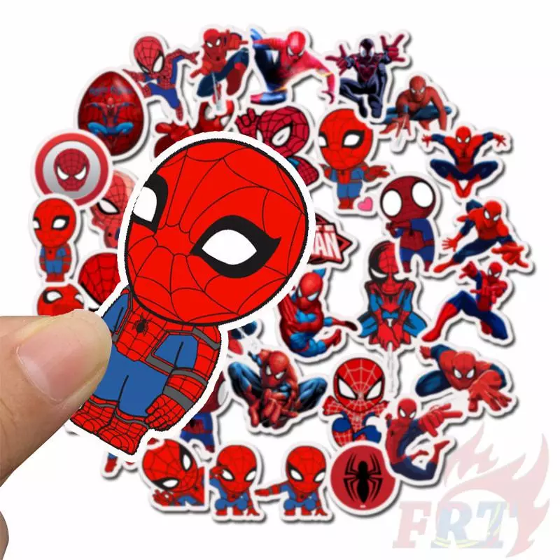❉ S.pider-Man Series 02 - M-Cartoon Superhero สติ๊กเกอร์ ❉ 35Pcs/Set DIY Fashion Luggage Laptop Skateboard Doodle Decals สติ๊กเกอร์