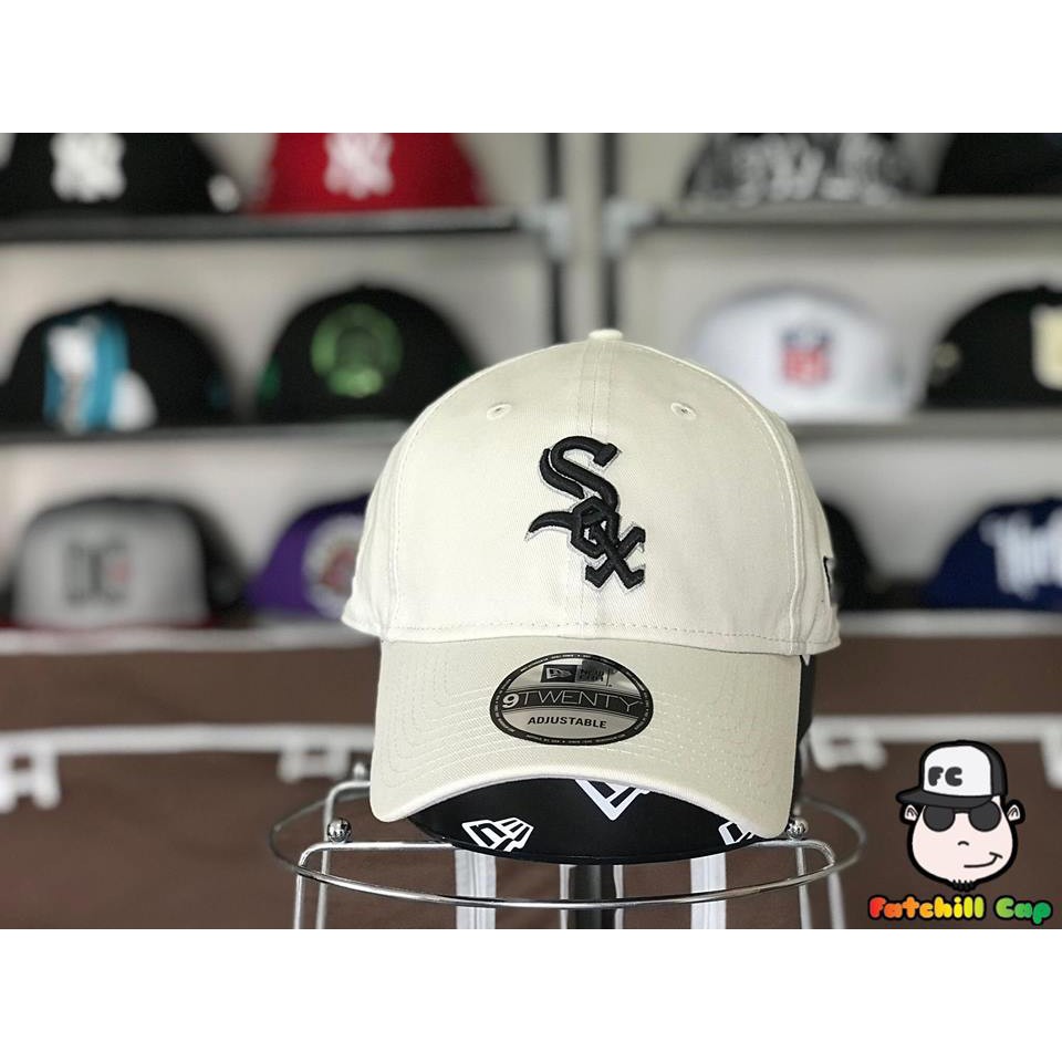 fatchillcap Chicago White Sox New Era 9TWENTY Adjustable Hat 03 Color : Khaki
