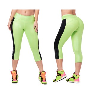 Zumba Wear กางเกงเลคกิ้งออกกำลังกายซุมบ้าและโยคะ Shine Bright Crop Leggings