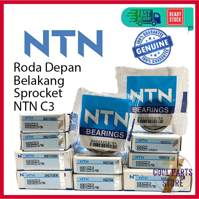 NTN ZZZC3 สเตอร์หน้าล้อหลัง 6004ZZ 6200ZZ 6201ZZ 6202ZZ 6203ZZ 6300ZZ 6301ZZ 6302ZZ C3 NTN
