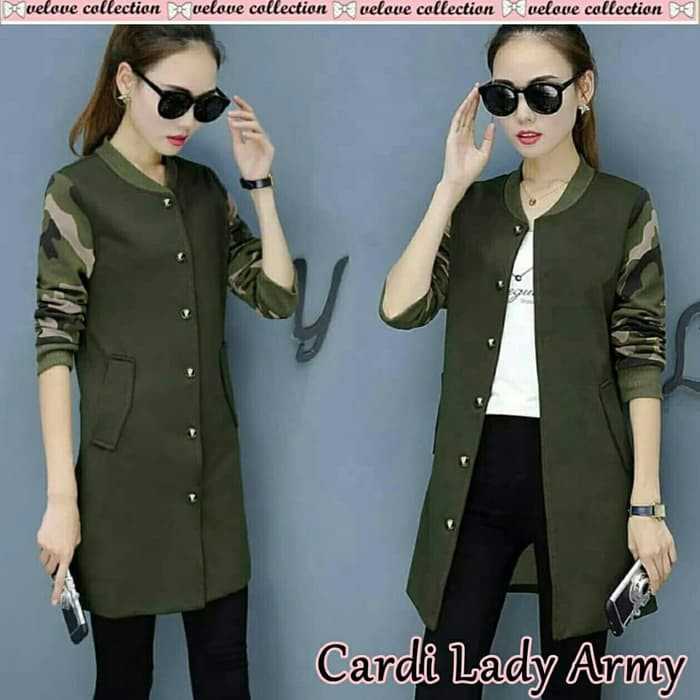 FashionOS - Army Womens Cardi 18750 Babyterry Lady Clothes