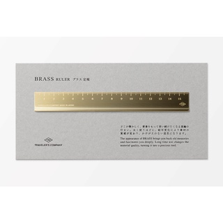 TRAVELERS COMPANY BRASS Ruler (D42167006) / ไม้บรรทัดทองเหลือง แบรนด์ TRAVELERS COMPANY จากประเทศญี่ปุ่น