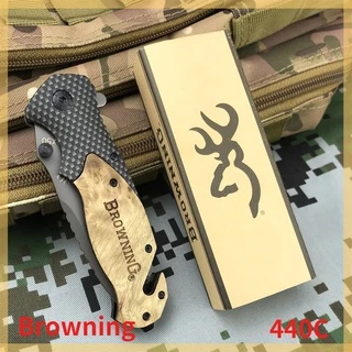 Browningมีดพับพกพา รุ่นX50 มีดปอกผลไม้ มีระบบดีดใบมีด อุปกรณ์ทำอาหารในป่า แคมป์ปื้ง