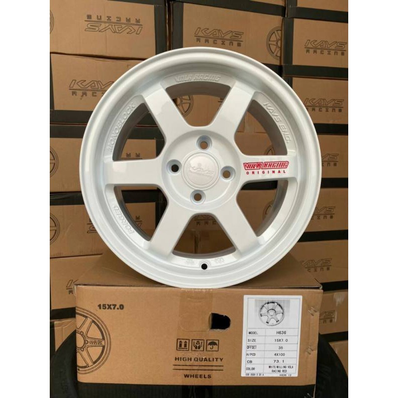 ล้อแม็กใหม่ - TE37 ขอบ15 -  งานKAYS - 15 x 4รู100 หน้ากว้าง 7 ET35