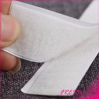 Fresh เทปตีนตุ๊กแกมีกาวในตัว แบบ ขน+หนาม และ มีกาวด้านนอก ทั้ง 2 ด้าน บรรจุ 12 คู่/ห่อ Hook and Loop Tape