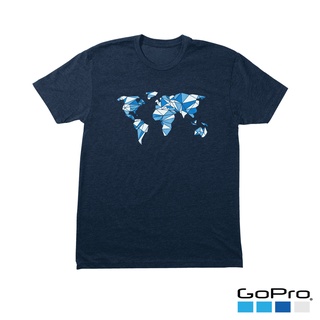 GLOBAL GRAPHIC TEE (BLUE) เสื้อยืดลิขสิทธิ์แท้จาก โกโปร GoPro®