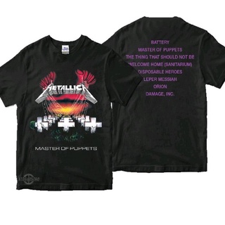 เสื้อยืด พิมพ์ลาย metallica enter sandman harvester rock band สไตล์วินเทจ สําหรับผู้ชาย สีดําสามารถปรับแต่งได้