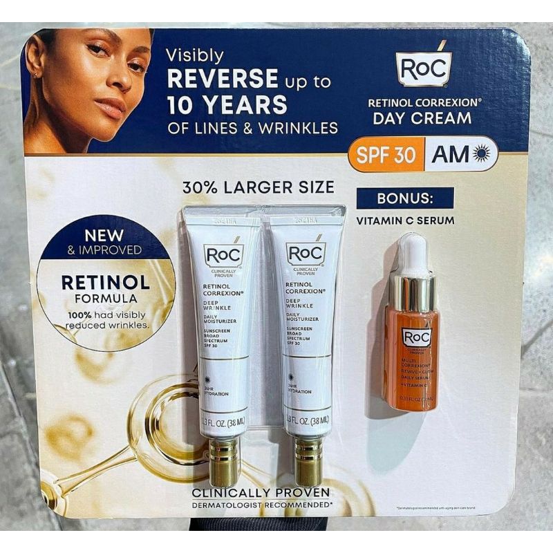 ของดี👉RoC Retinol day cream และ RoC Retinol Night cream PM จากอเมริกา🇺🇲