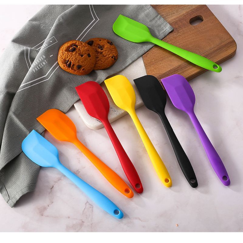 ✈♚✤⭐️พร้อมส่ง⭐️ ไม้พาย ไม้พายซิลิโคน ไม้พายทำขนม ไซด์S(21cm)และL(28cm) ทนความร้อนสูง อุปกรณ์เบเกอรี่
