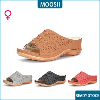 Moosii Kasut Selipar Wanita รองเท้าแตะ พื้นหนา สําหรับผู้หญิง ขนาด:35-43 5 สี MS714 Reday