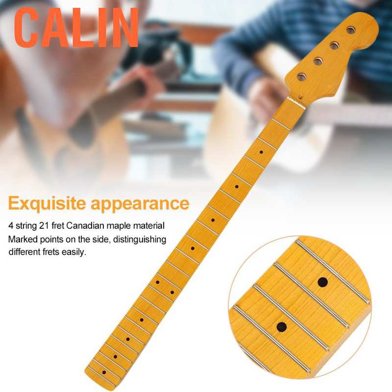 Calinodesign คอคีย์เบส Canadian Maple 4 สาย 21 Fret ในส่วนคีย์บอร์ด