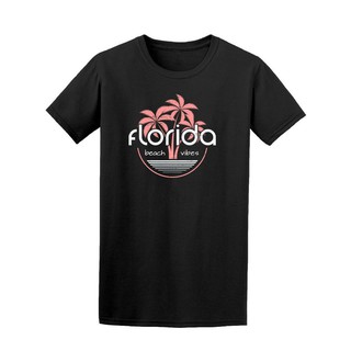 เสื้อยืด พิมพ์ลาย Florida Beach Pink Vibes S Image แฟชั่นฤดูร้อน สําหรับผู้ชายS-5XL