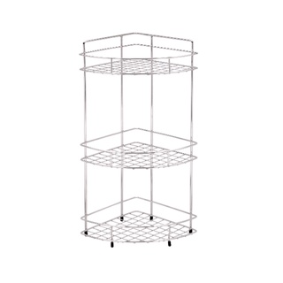 WS ตะแกรงชั้นวางของอเนกประสงค์สแตนเลส304เข้ามุม 3 ชั้น รุ่น WR-5203 ขนาด 40 ซม.