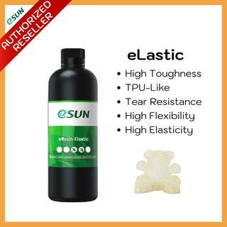 เรซิ่น [ Elastic Resin ] Transparent Yellow eSun 0.5 KG for 3D Printer - เรซิ่นชนิดหยืดหยุ่น (คล้าย TPU)