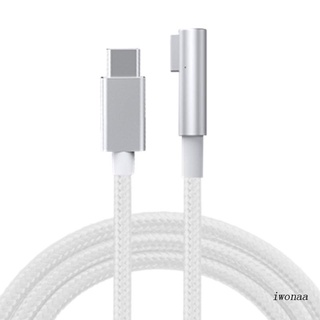 Iwo สายชาร์จ USB C PD Type C เป็นแม่เหล็ก 65W 1.8 ม. สําหรับ MacBook Air Pro L-Tip MacBook